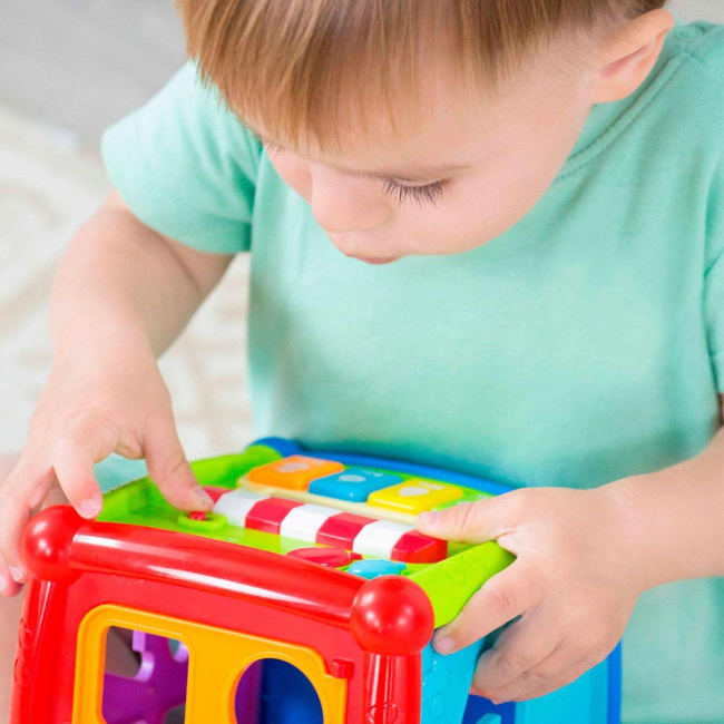 Развивающие игрушки - Развивающая игрушка Bebelino Куб-сортер с эффектами (58162)#5