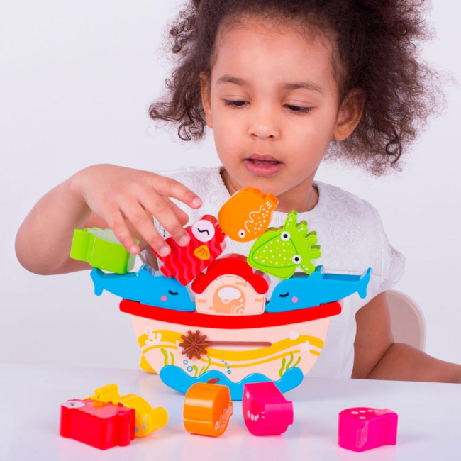 Настольные игры - Настольная игра-баланс Bebelino Корабль с животными (58151)#5