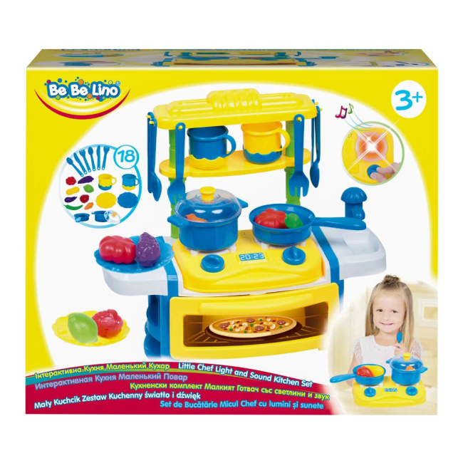 Дитячі кухні та побутова техніка - Ігровий набір Bebelino Маленький кухар із ефектами (58120)#4