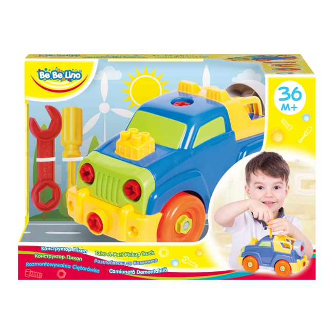 Конструктори з унікальними деталями - Конструктор Bebelino Пікап (58145)#2