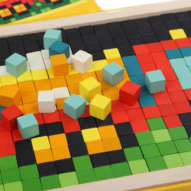 Мозаика - Набор мозаики Cubika Wooden pixel 4 Машинки (14903)#3