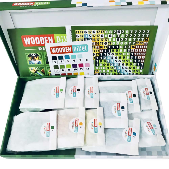 Мозаїка - Набір мозаїки Cubika Wooden pixel 5 Пірати (14910)#2