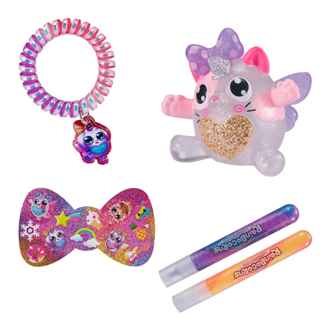 Мягкие животные - Мягкая игрушка-сюрприз Rainbocorns Большой бант с паетками (9209A)#4