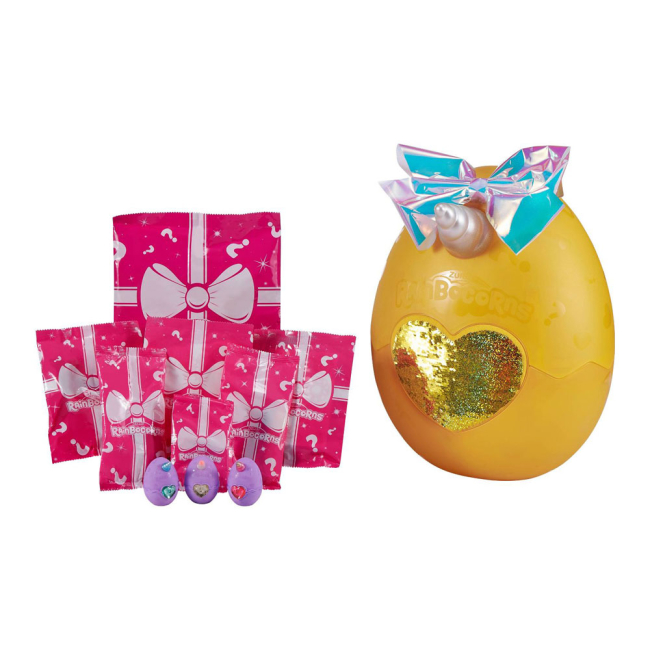 М'які тварини - М'яка іграшка-сюрприз Rainbocorns Великий бант зі сріблястої фольги (9209D)#2