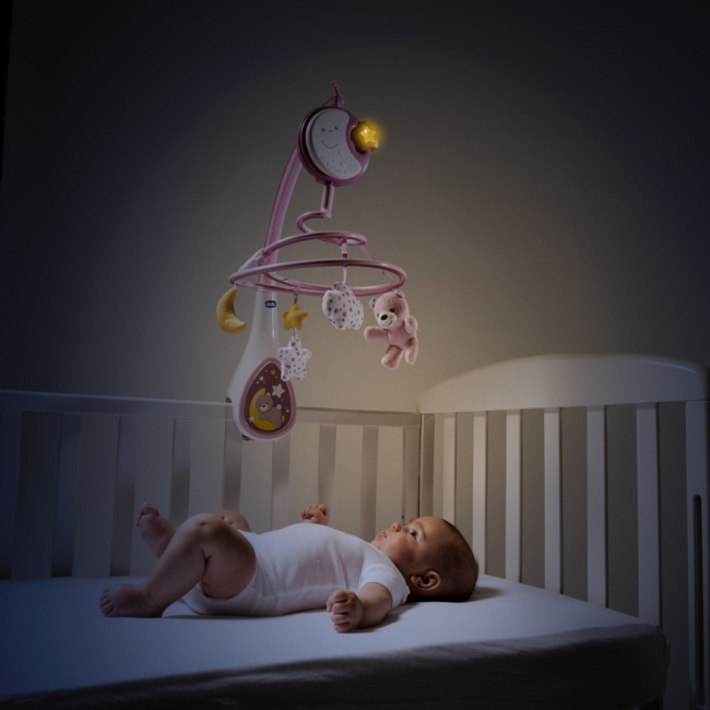 Подвески, мобили - Мобайл Chicco Next2Dreams 3 в 1 розовый с эффектами (8058664089789)#3