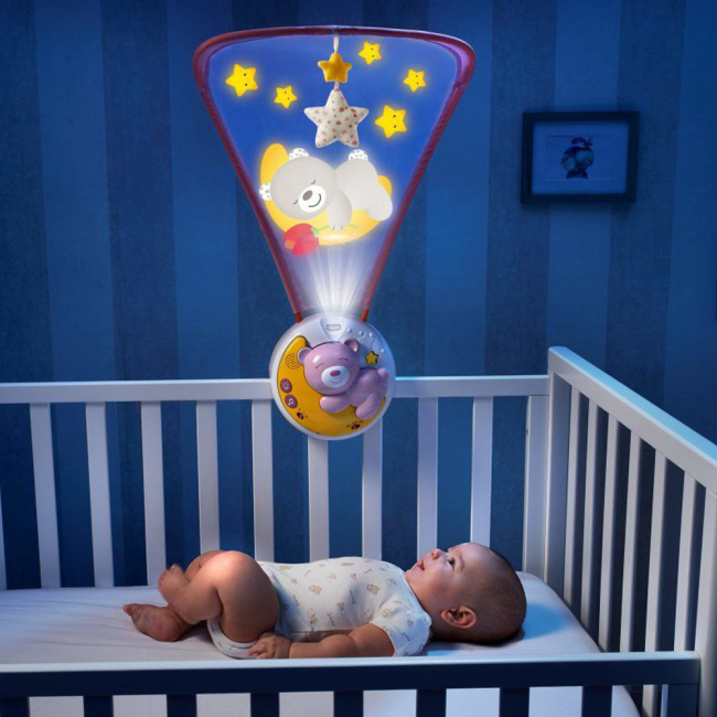 Підвіски, мобілі - Мобайл Chicco Next 2Moon рожевий 3 в 1 з ефектами (8058664111312)#4