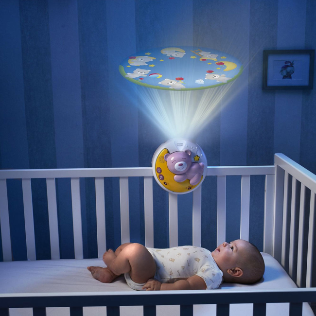 Підвіски, мобілі - Мобайл Chicco Next 2Moon рожевий 3 в 1 з ефектами (8058664111312)#5