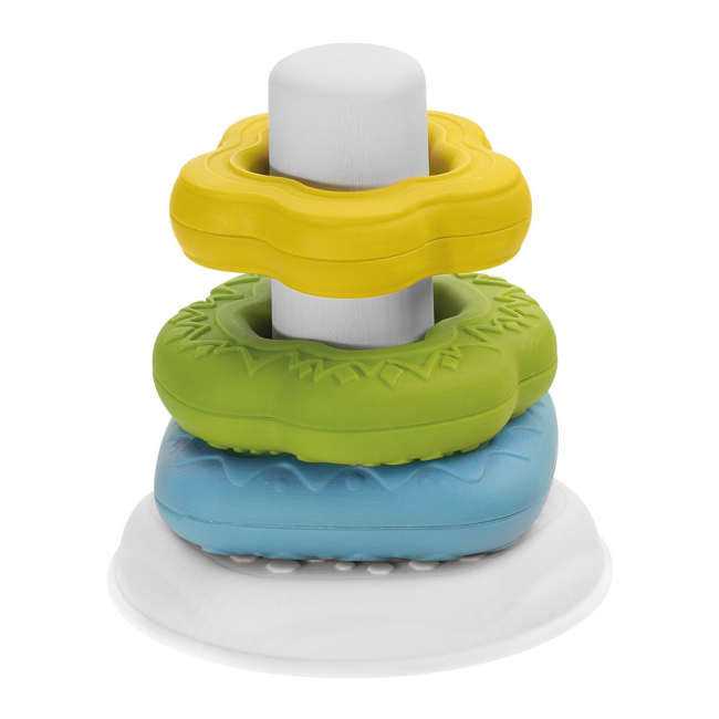 Розвивальні іграшки - Пірамідка-сортер Chicco Вежа із кілець 2 в 1 (09372.00) (8058664089734)#2
