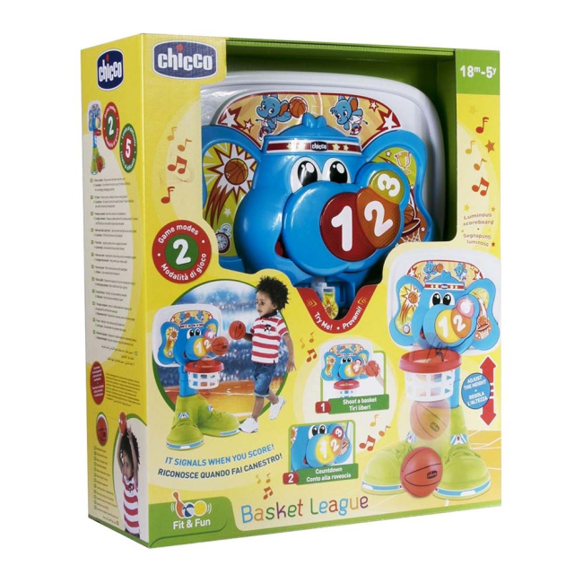 Спортивні активні ігри - Інтерактивний ігровий центр Chicco Баскетбольна ліга (8058664087303)#4