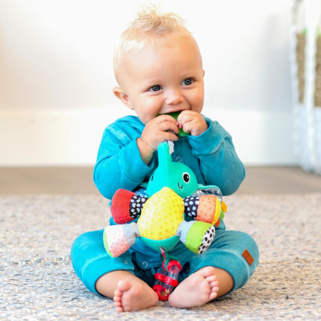 Подвески, мобили - Подвеска-погремушка Infantino Слоненок (005378I)#4