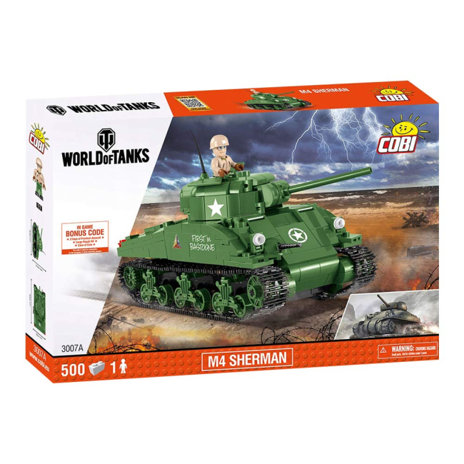 Конструктори з унікальними деталями - Конструктор COBI World of tanks M4 Шерман (COBI-3007A)#5