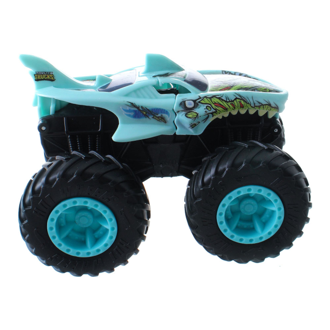 Автомодели - Машинка Hot Wheels Monster trucks Мощный удар Зомби-акула 1:43 (GCF94/GDR85)#2