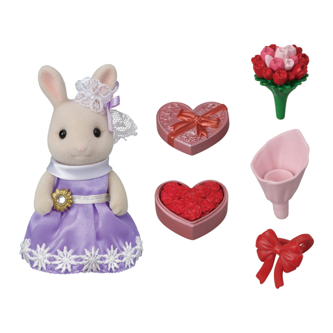 Фігурки тварин - Фігурка Sylvanian Families Молочний кролик Квіти (5369)#2