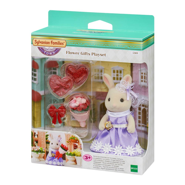 Фігурки тварин - Фігурка Sylvanian Families Молочний кролик Квіти (5369)#4