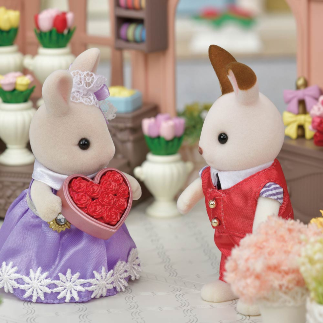 Фігурки тварин - Фігурка Sylvanian Families Молочний кролик Квіти (5369)#5