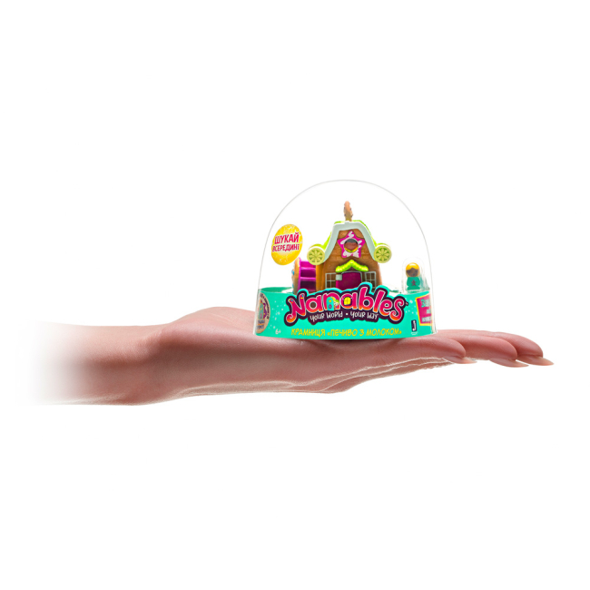 Фигурки персонажей - Набор Nanables Small house Город сладостей Магазин Печенье с молоком (NNB0012)#3