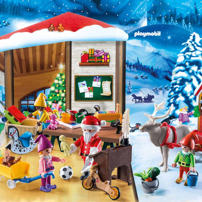 Конструкторы с уникальными деталями - Набор Playmobil Адвент календарm Мастерская Санты (9264) (6333865)#3