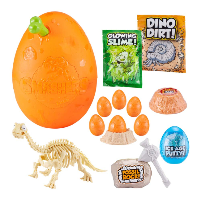 Фигурки животных - Набор Zuru Smashers S3 Гигантское яйцо бронтозавра сюрприз (7448D)#2