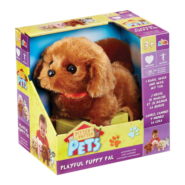 Мягкие животные - Интерактивная игрушка Addo Pitter patter pets Игривый щенок Бигль коричневый (315-11131-B/3)#2