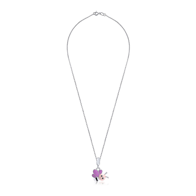 Ювелірні прикраси - Кулон UmaUmi Весела бджілка рожева (2737374689613)#3