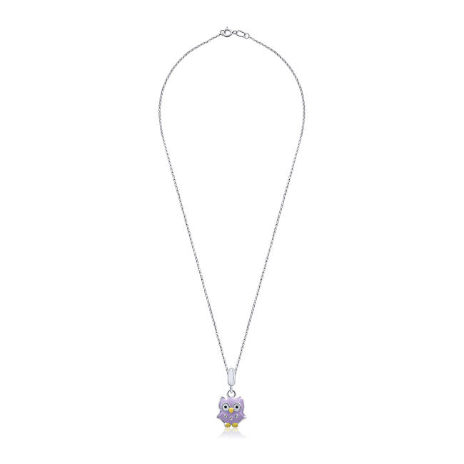 Ювелірні прикраси - Кулон UmaUmi Сова фіолетова (6382051603756)#2