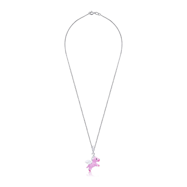 Ювелірні прикраси - Кулон UmaUmi Пегас рожевий (2471504115183)#2