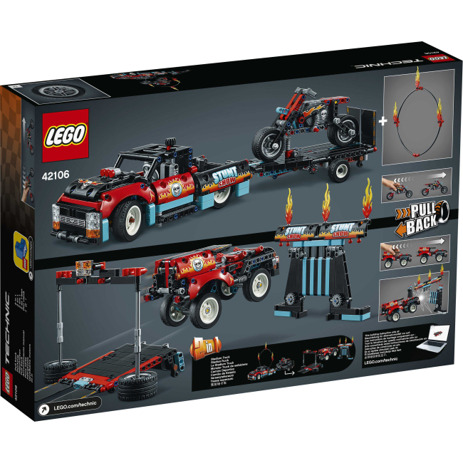 Конструкторы LEGO - Конструктор LEGO Technic Шоу трюков на грузовиках и мотоциклах (42106)#6