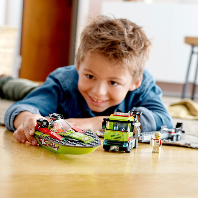 Конструкторы LEGO - Конструктор LEGO City Транспортировщик скоростных катеров (60254)#8