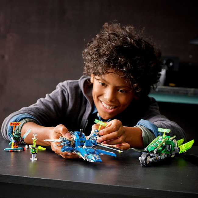 Конструктори LEGO - Конструктор LEGO NINJAGO Швидкісні рейсери Джея і Ллойда (71709)#7