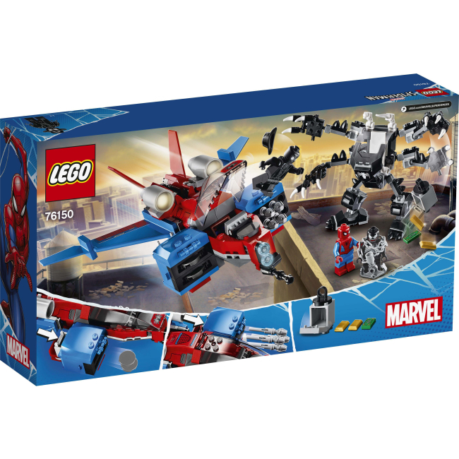Конструктори LEGO - Конструктор LEGO Super Heroes Marvel Spider-Man Спайдерджет проти робокостюма Венома (76150)#7