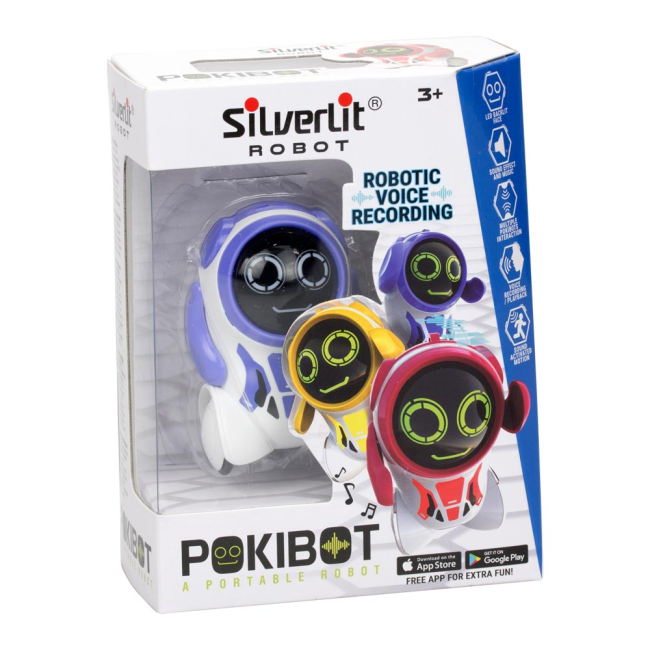 Роботы - Интерактивный робот Silverlit Покибот фиолетовый (88529/88529-5)#3