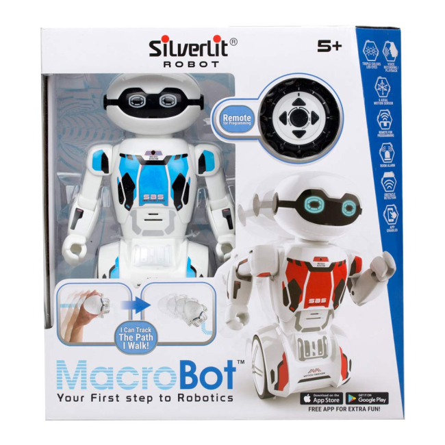 Роботы - Интерактивный робот Silverlit Macrobot голубой (88045/88045-3)#4