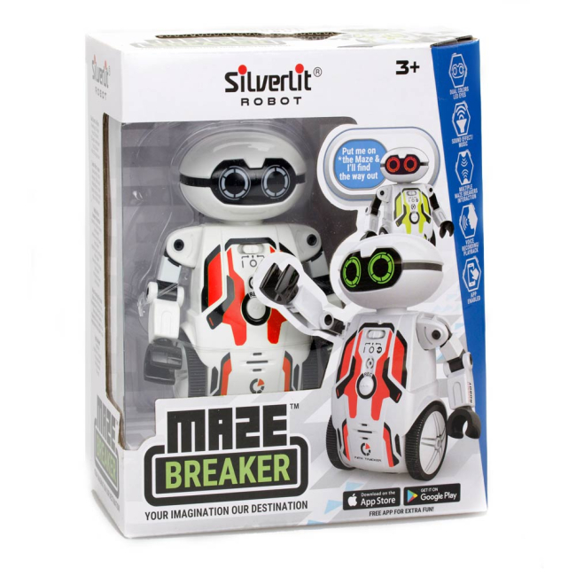 Роботы - Интерактивный робот Silverlit Maze breaker красный (88044/88044-1)#3