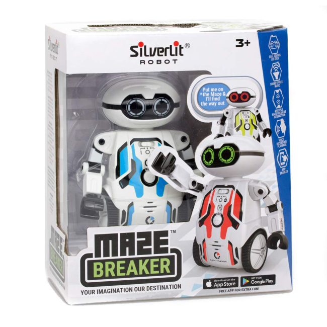 Роботы - Интерактивный робот Silverlit Maze breaker голубой (88044/88044-3)#3