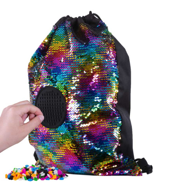 Рюкзаки и сумки - Сумка Pixie Crew Пайетки с черным пиксельным полем (PXB-28-78)#4