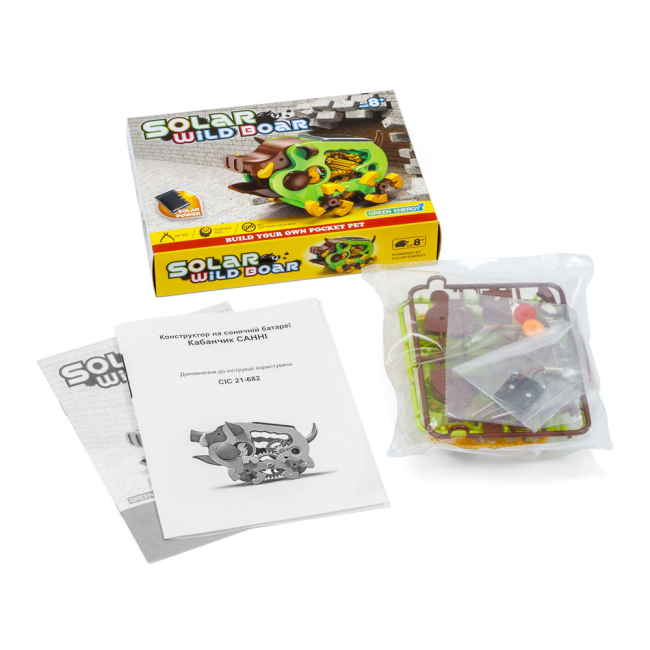 Конструкторы с уникальными деталями - Конструктор CIC Robotics Кабанчик Санни на солнечных батареях (21-682)#4