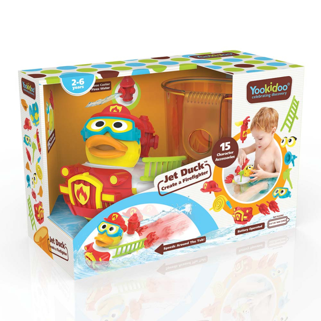 Іграшки для ванни - Іграшка для купання Yookidoo Пожежник Джек (71337)#5