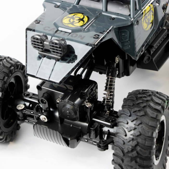 Радиоуправляемые модели - Машинка JP383 Bigfoot powerful 1:10 серая радиоуправляемая (689-368-3)#4