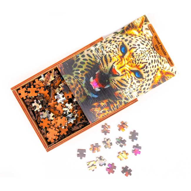 Пазли - Пазл дерев'яний Tatev Леопард 504 деталі (1001) (4820230000000)#2