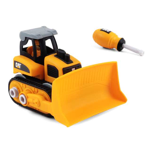 Конструктори з унікальними деталями - Конструктор CAT Machine maker Бульдозер 20 см (80902F)#2