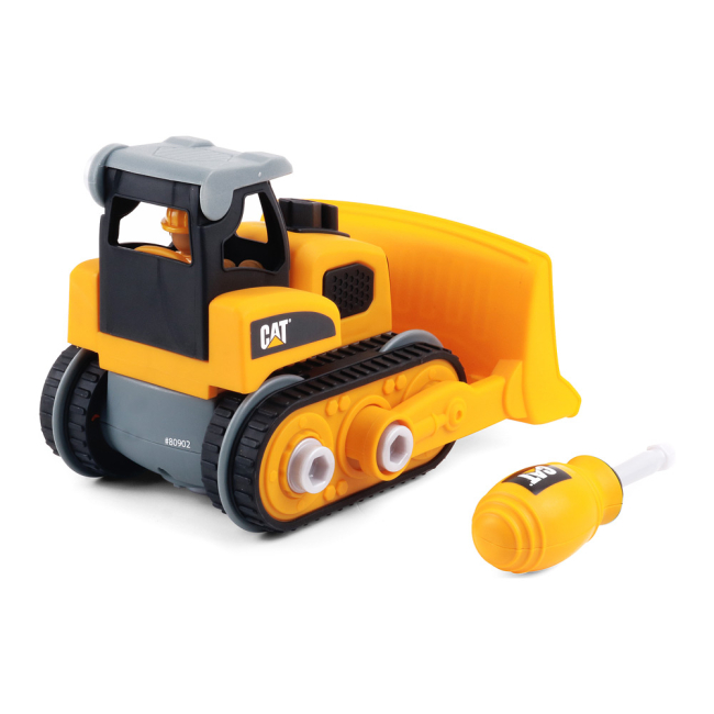 Конструктори з унікальними деталями - Конструктор CAT Machine maker Бульдозер 20 см (80902F)#3