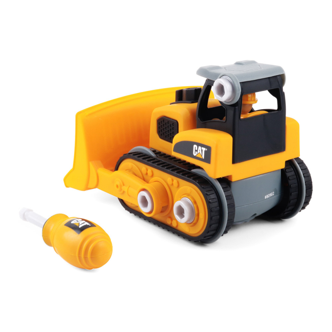 Конструктори з унікальними деталями - Конструктор CAT Machine maker Бульдозер 20 см (80902F)#4