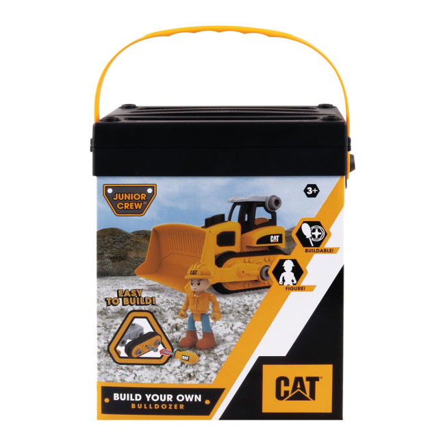 Конструктори з унікальними деталями - Конструктор CAT Machine maker Бульдозер 20 см (80902F)#5