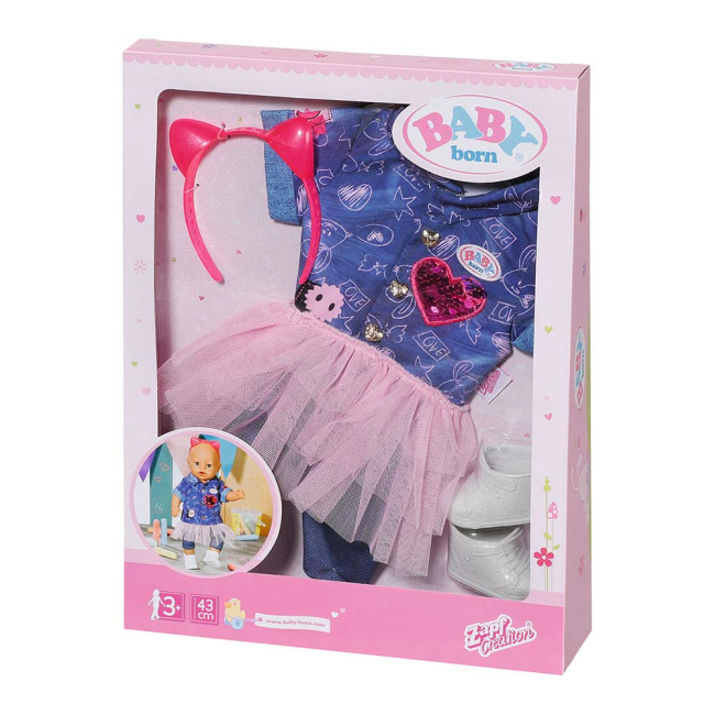 Одежда и аксессуары - Набор одежды для куклы Baby Born Джинс делюкс (829110)#2