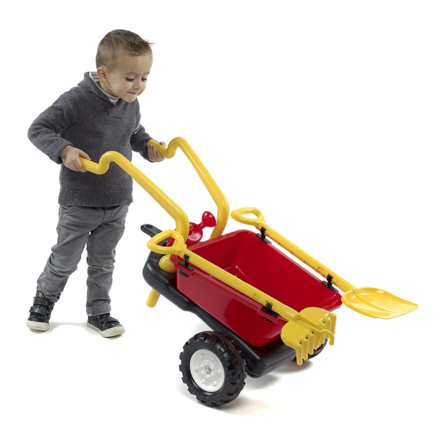 Велосипеди - Веломобіль Falk Трактор Ranch з причепом червоний (2081RM)#2