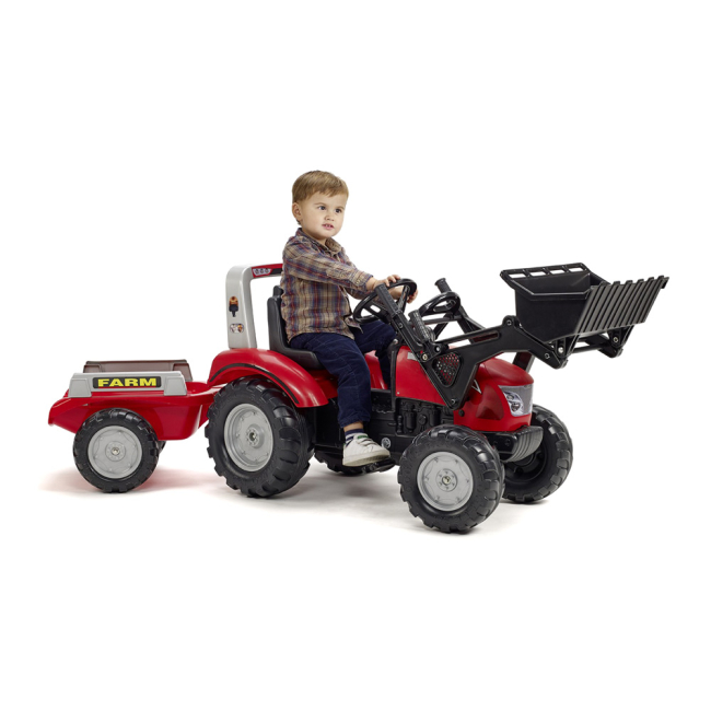 Велосипеди - Веломобіль Falk Трактор Mccormick із причепом червоний (3020AM)#2