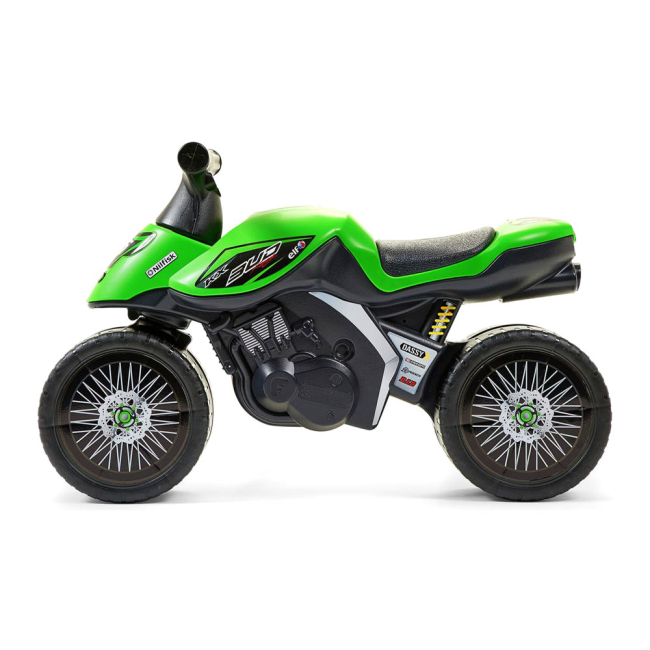 Беговелы - Мотоцикл Falk Kawasaki KX Маленькие гонщики зеленый (402KX)#2