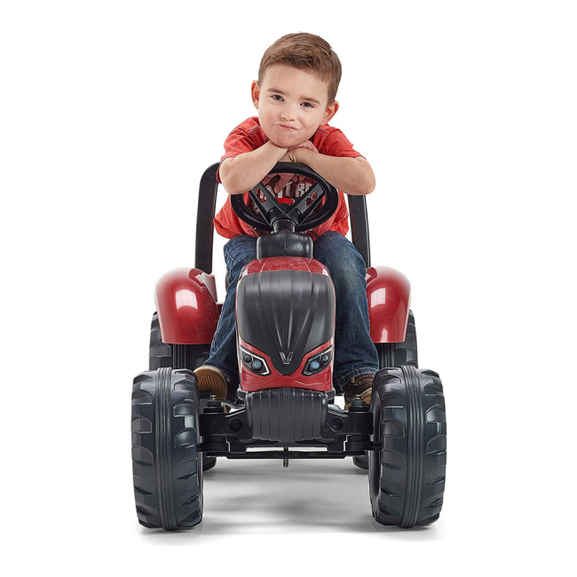 Велосипеди - Веломобіль Falk Трактор Valtra S4 з причепом червоний (4000AB)#3