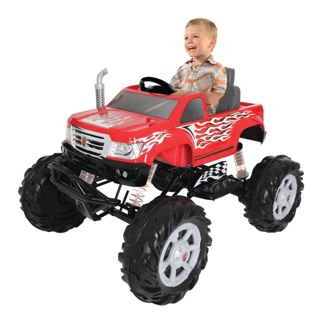 Електромобілі - Електромобіль Rollplay Монстр-трак 24В червоний (15311)#5