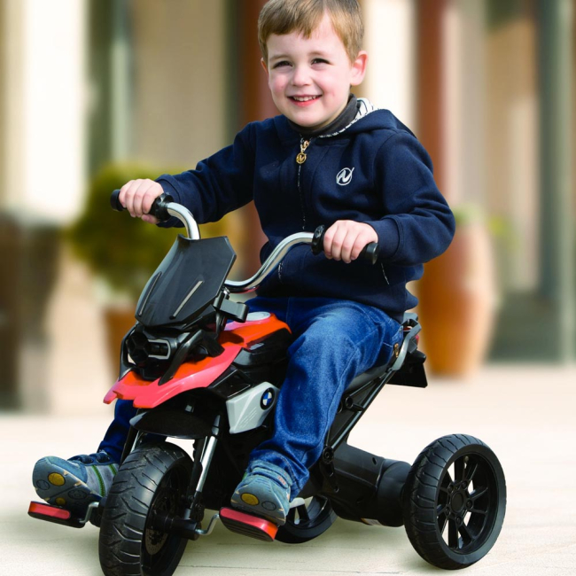 Велосипеды - Веломобиль Rollplay Мотоцикл BMW R1200 GS красный (42314)#2